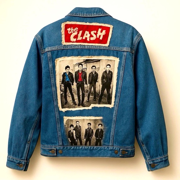 Levi's Other - Vintage Levi’s XL Denim Trucker Jacket | The Clash| Rare 80s/90s Distressed